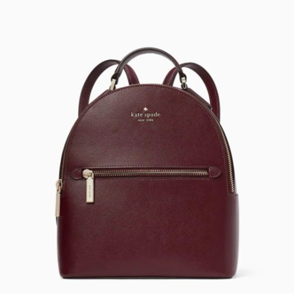 Kate Spade Burgundy Backpack - Picture 2 of 4